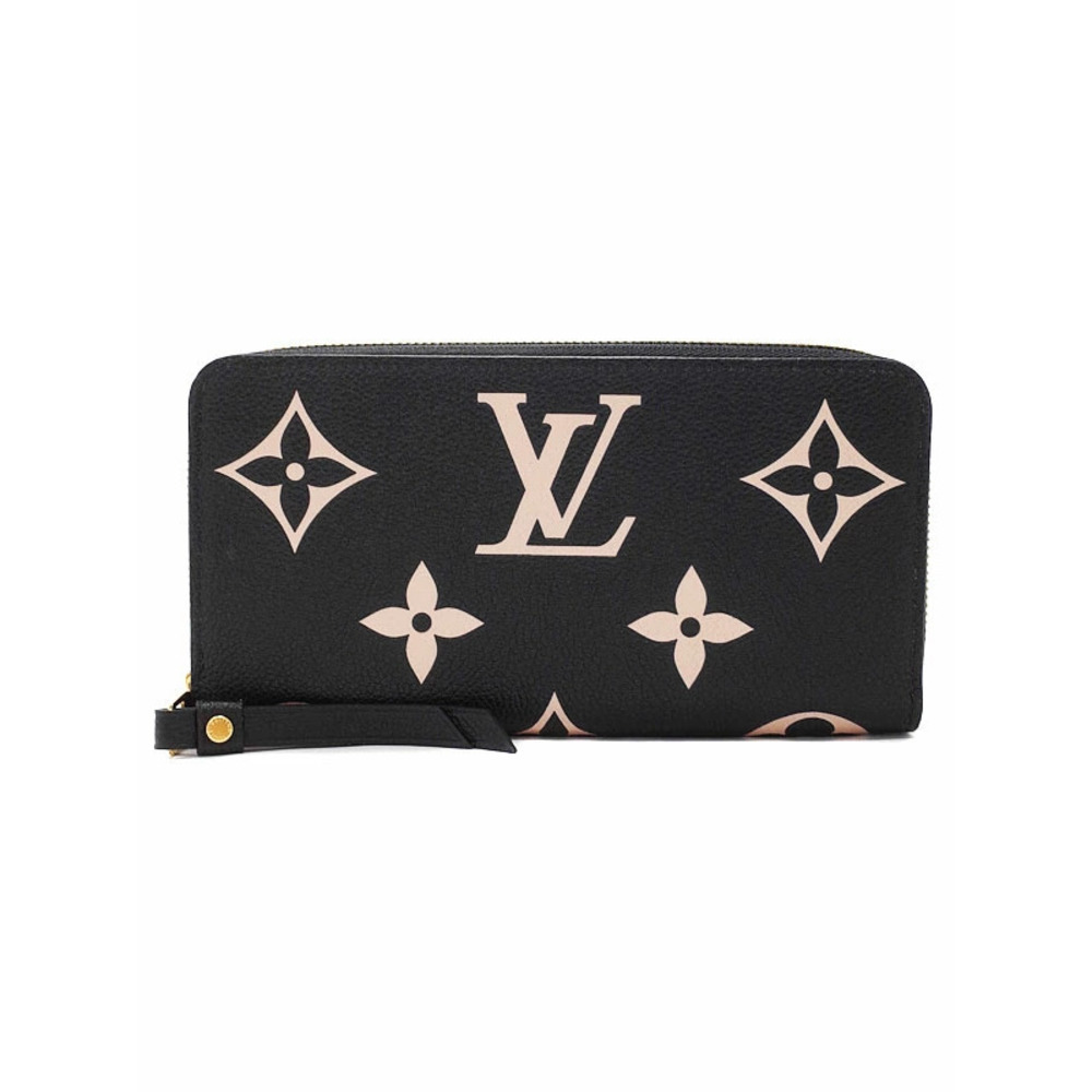 Louis Vuitton Bicolor Monogram Empreinte Zippy Wallet Round Zipper Long